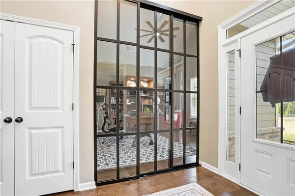 a view of front door