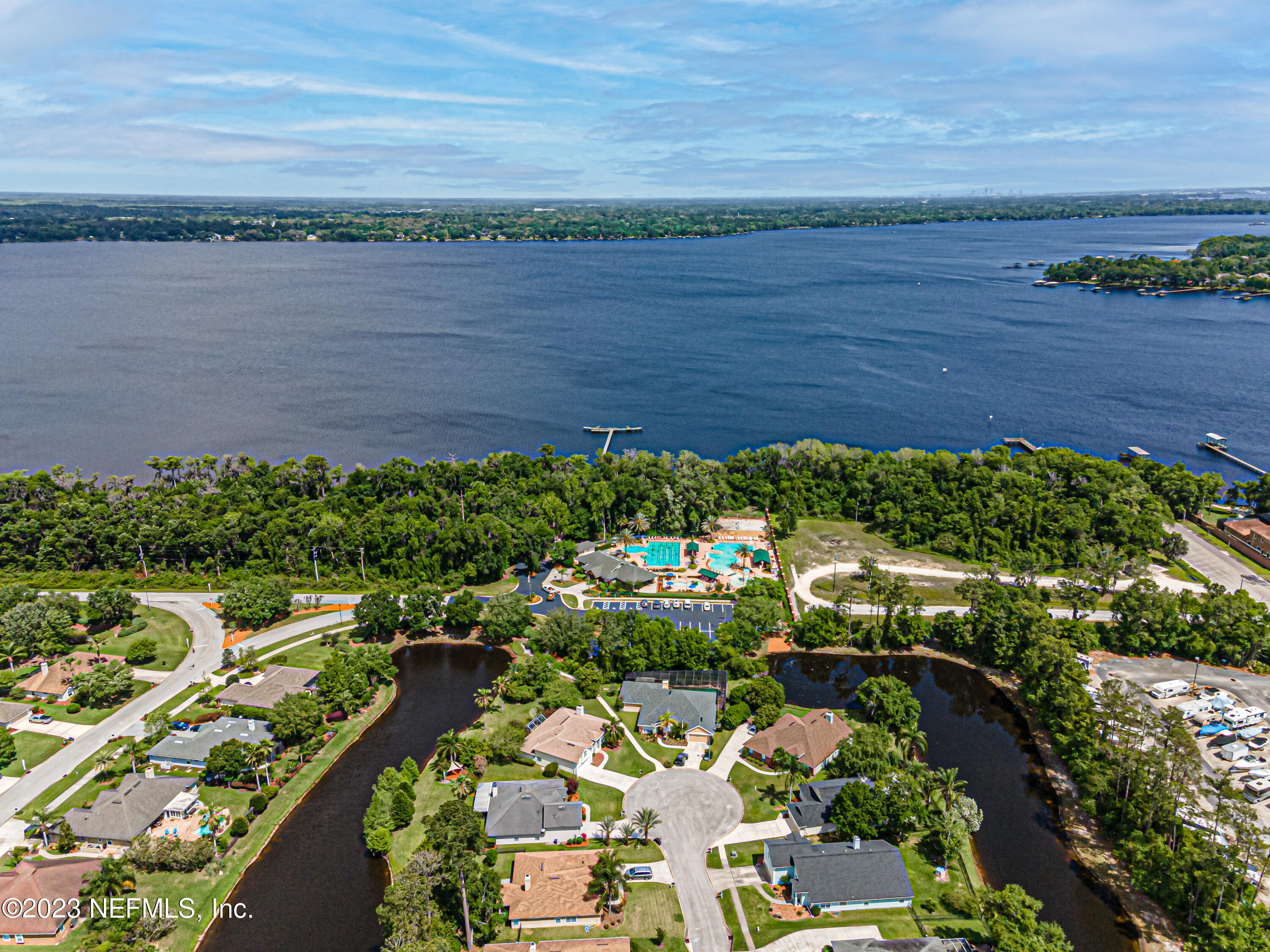 800 Eagle Cove Drive Fleming Island, FL 32003 - Photo 75 of 99 a view of a lake with a city view