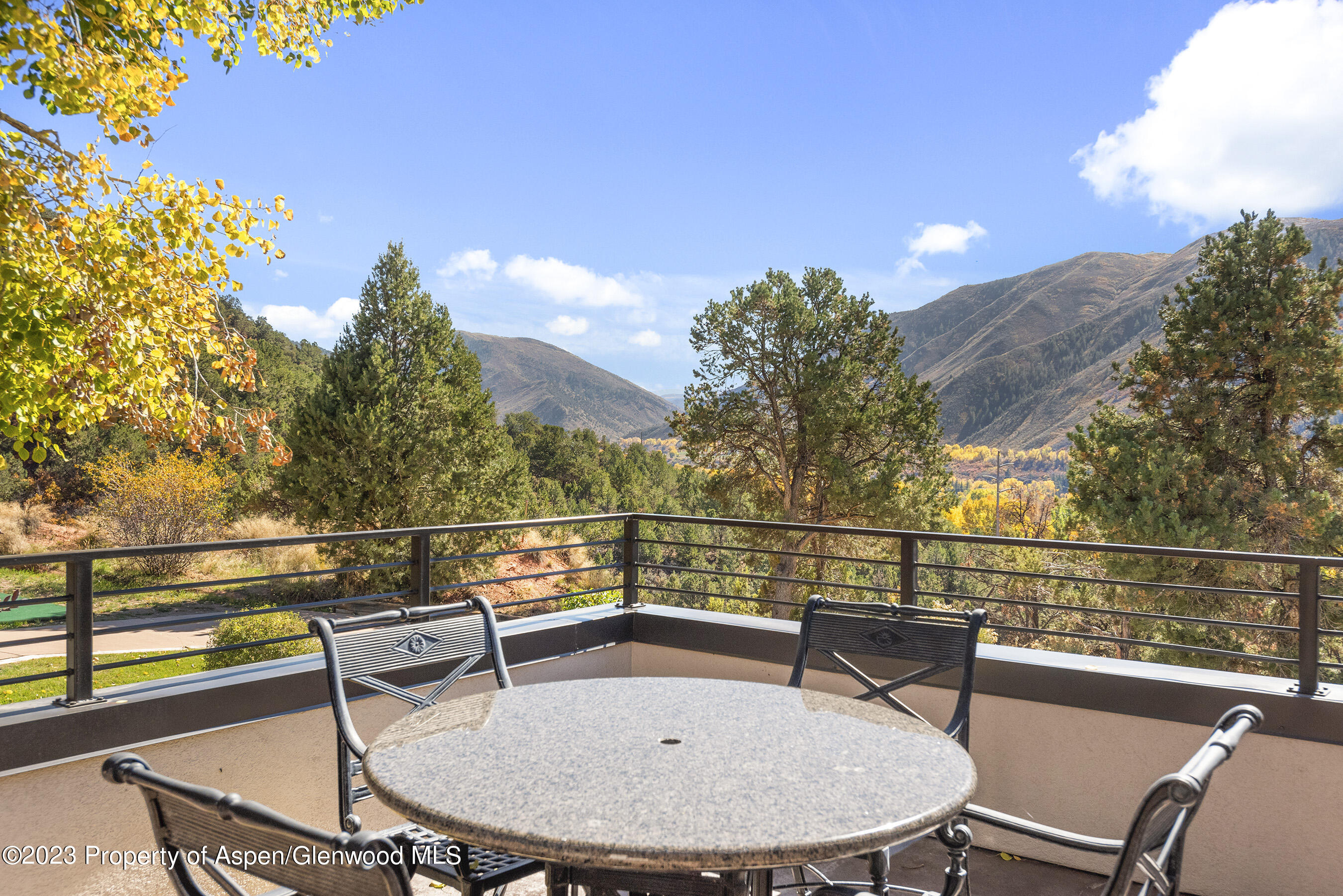 571 Booth Lane Basalt, CO 81621 - Photo 38 of 58 a view of a chairs and table in the balcony