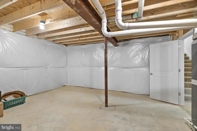 a view of a balcony with wooden floor