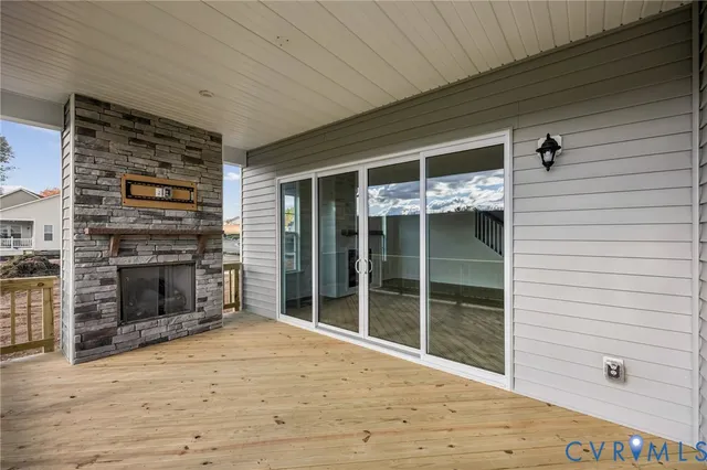 a view of a livingroom with a flat screen tv