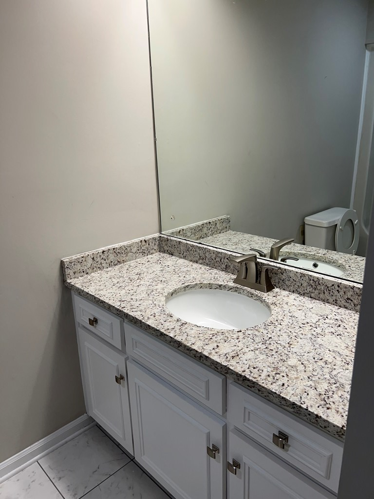 4456 Ritch Haven Road Columbus, GA 31909 - Photo 4 of 14 a bathroom with a granite countertop sink and vanity