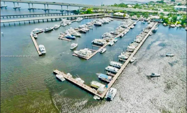 an aerial view of a house with outdoor space