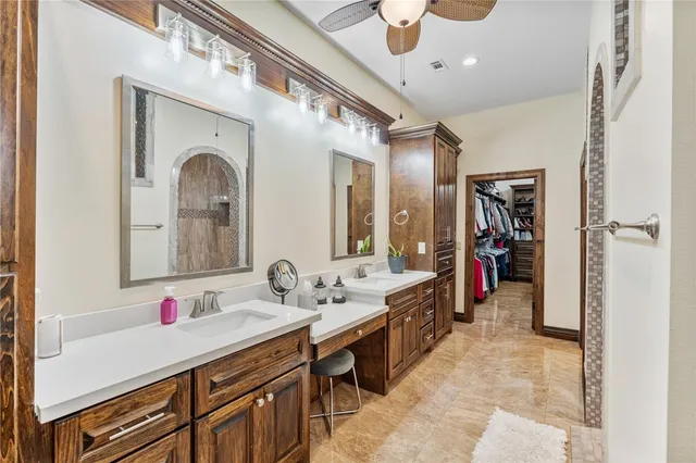 a bathroom with a tub