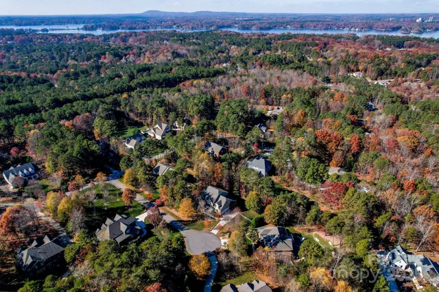 an aerial view of multiple house