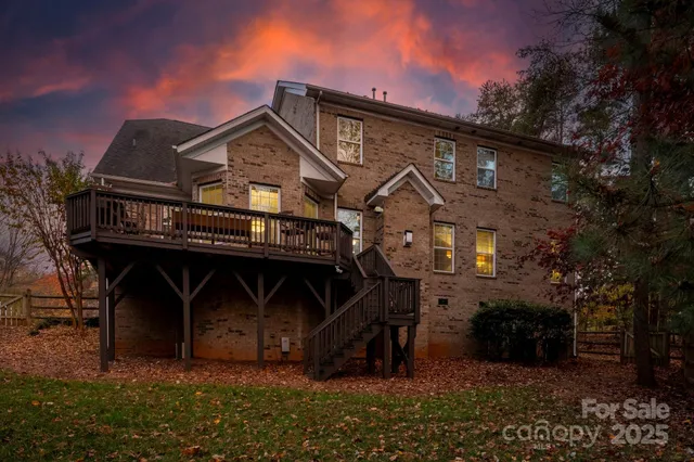 a view of a house with a balcony