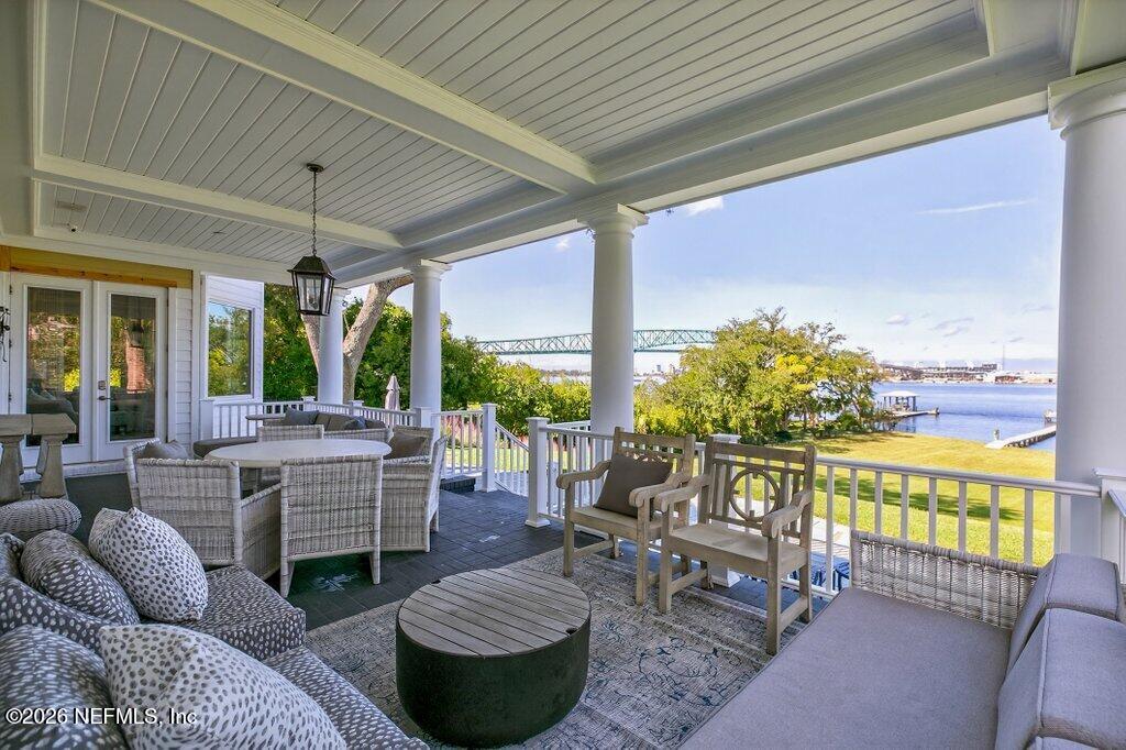4626 River Point Road West Jacksonville, FL 32207 - Photo 17 of 76 Large Covered Deck off the Kitchen