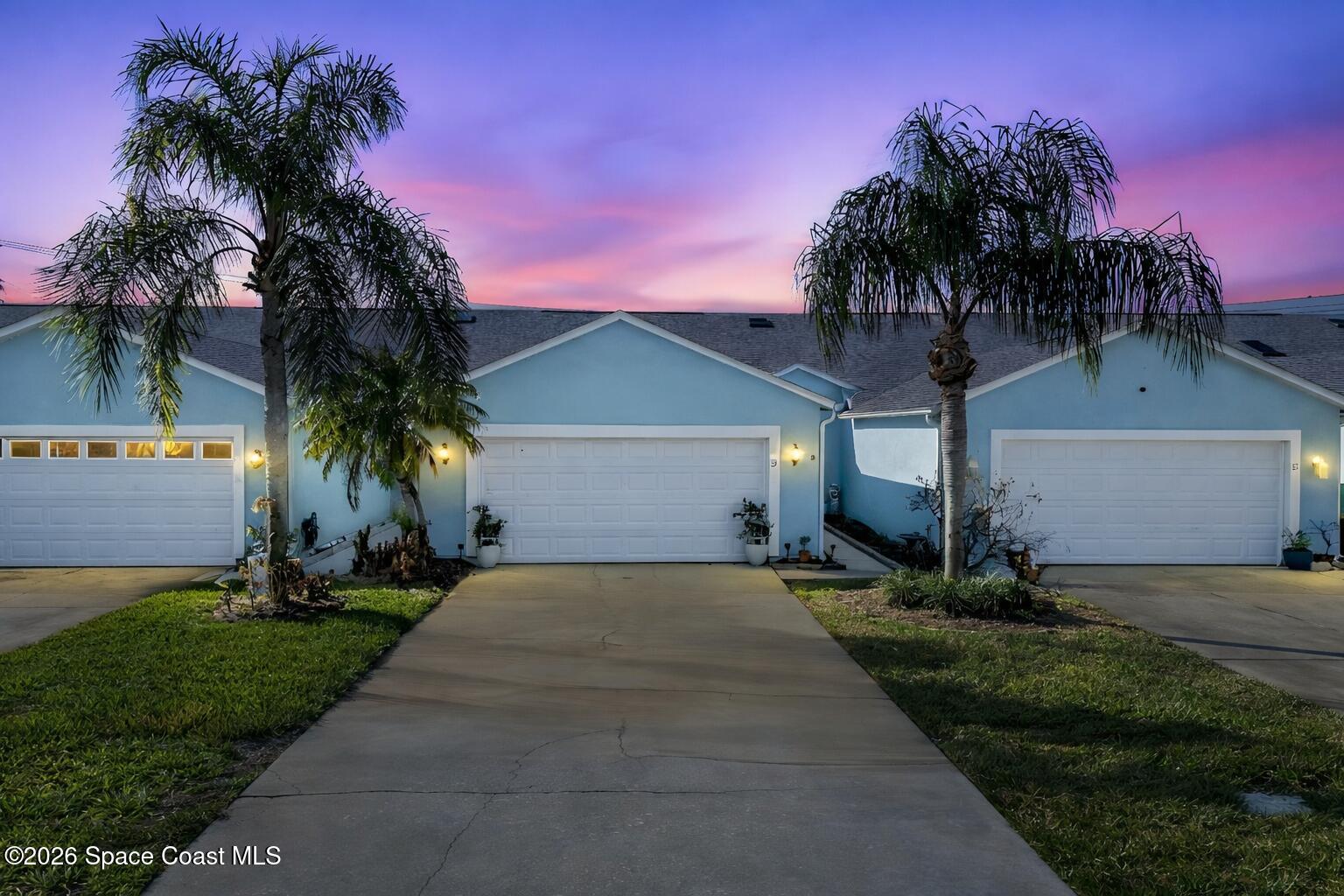 35 Anchor Drive Indian Harbour Beach, FL 32937 - Photo 3 of 38 Front View Dusk