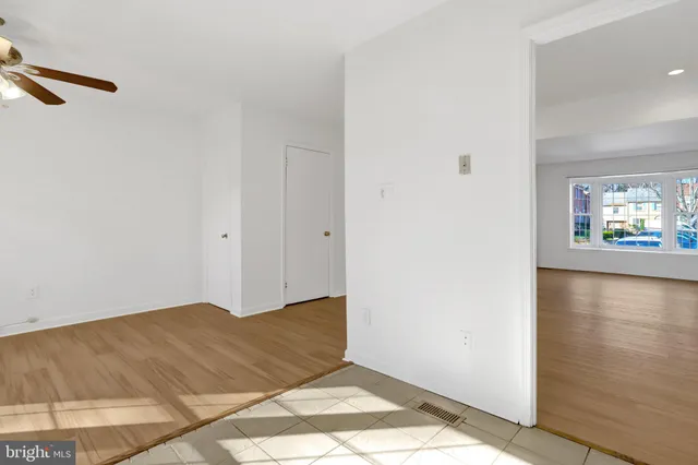 an empty room with window