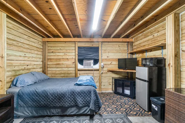 a view of a volley ball court