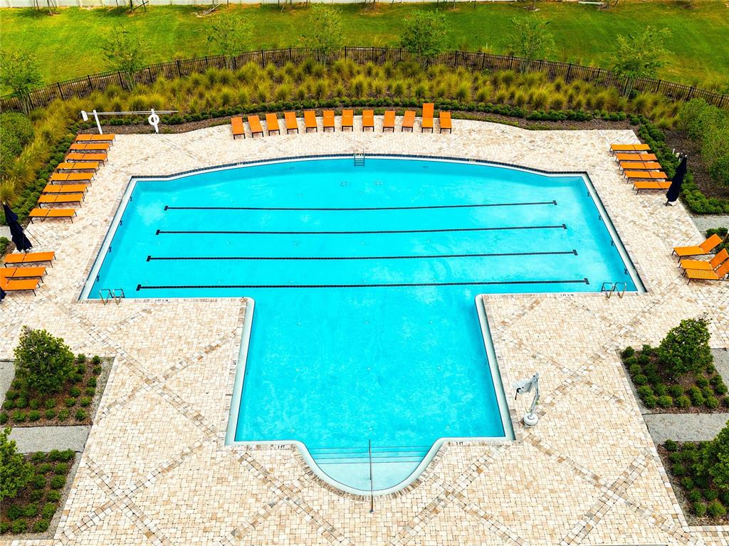 16751 Delia Street Wimauma, FL 33598 - Photo 33 of 36 a view of a swimming pool with a lake