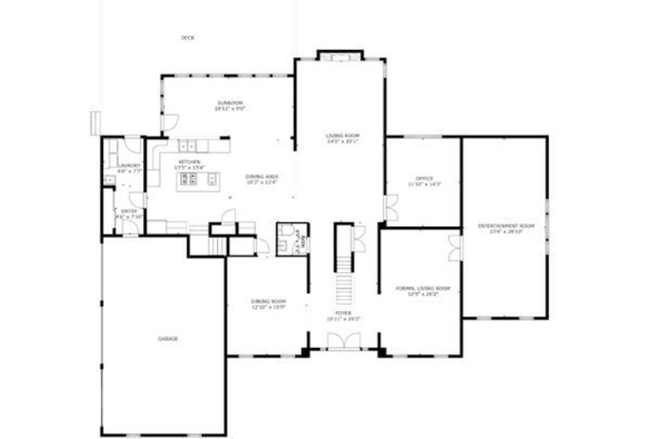 43 Cherokee Road Canton, MA 02021 - Photo 20 of 22 a picture of floor plan