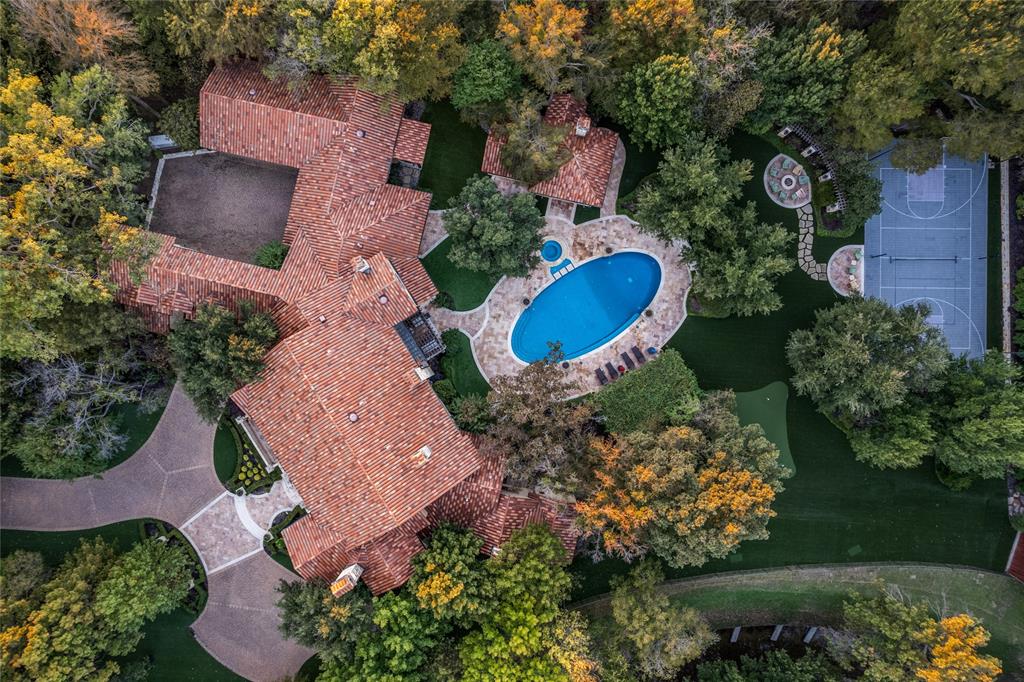 234 West Bethel Road Coppell, TX 75019 - Photo 39 of 40 an aerial view of a house with a yard and garden