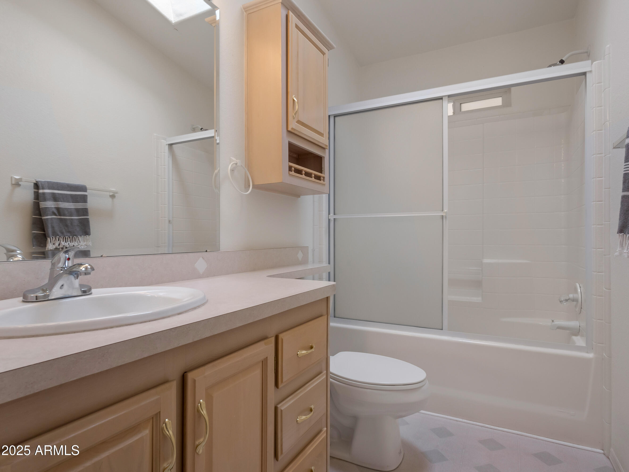 2050 West State Rte 89A, Unit 344 Sedona, AZ 86336 - Photo 18 of 35 a bathroom with a granite countertop sink toilet and shower