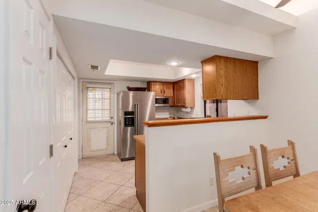 a view of kitchen and utility room