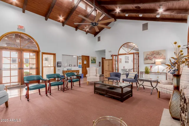 a view of an front door