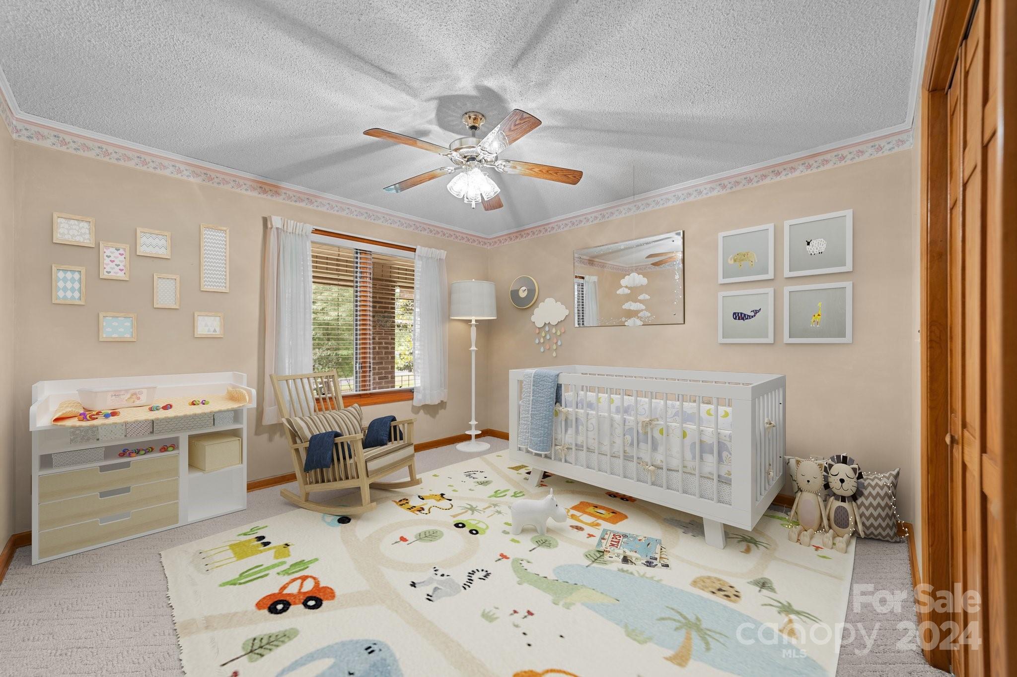 1808 Thompson Drive Concord, NC 28025 - Photo 28 of 48 a bedroom with furniture and a large window