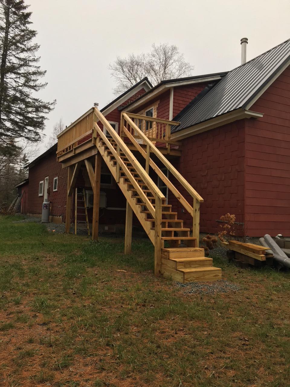 339 Cambridge Road Harmony, ME 04942 - Photo 3 of 19 back deck