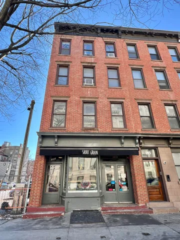 a building view with a outdoor space