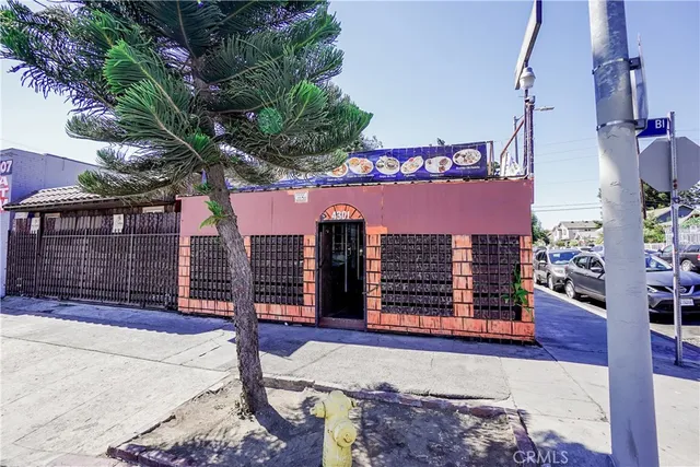 a car parked in front of a house