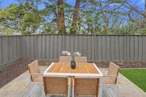 a view of a room with an empty space