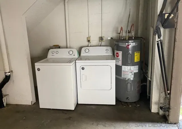 a view of a swimming pool with seating area
