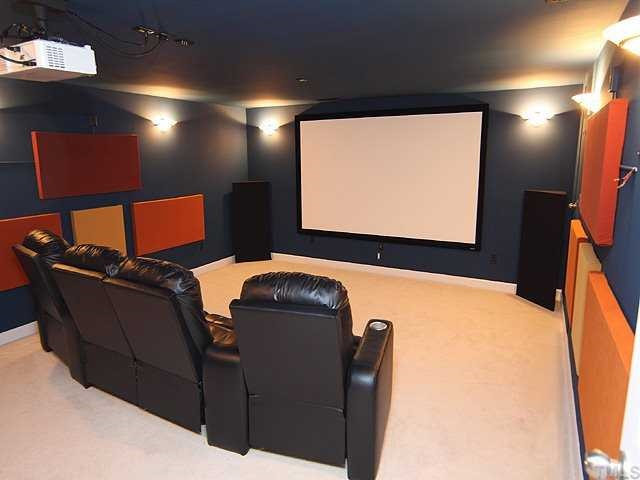 5204 6 Pence Court Raleigh, NC 27613 - Photo 10 of 17 Home theatre for family entertainment.