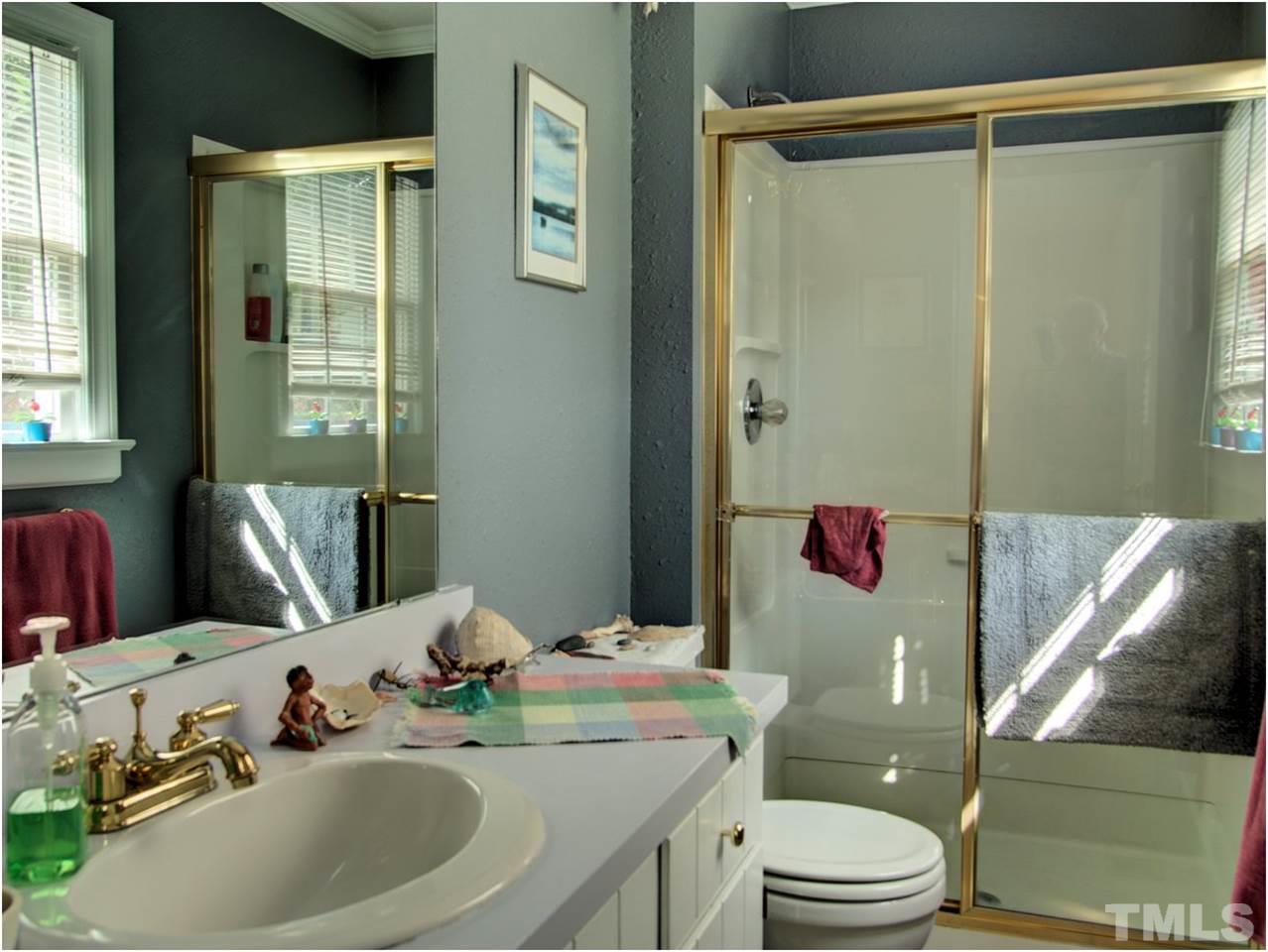 2016 Travianna Court Raleigh, NC 27609 - Photo 16 of 19 a bathroom with a sink mirror vanity and toilet