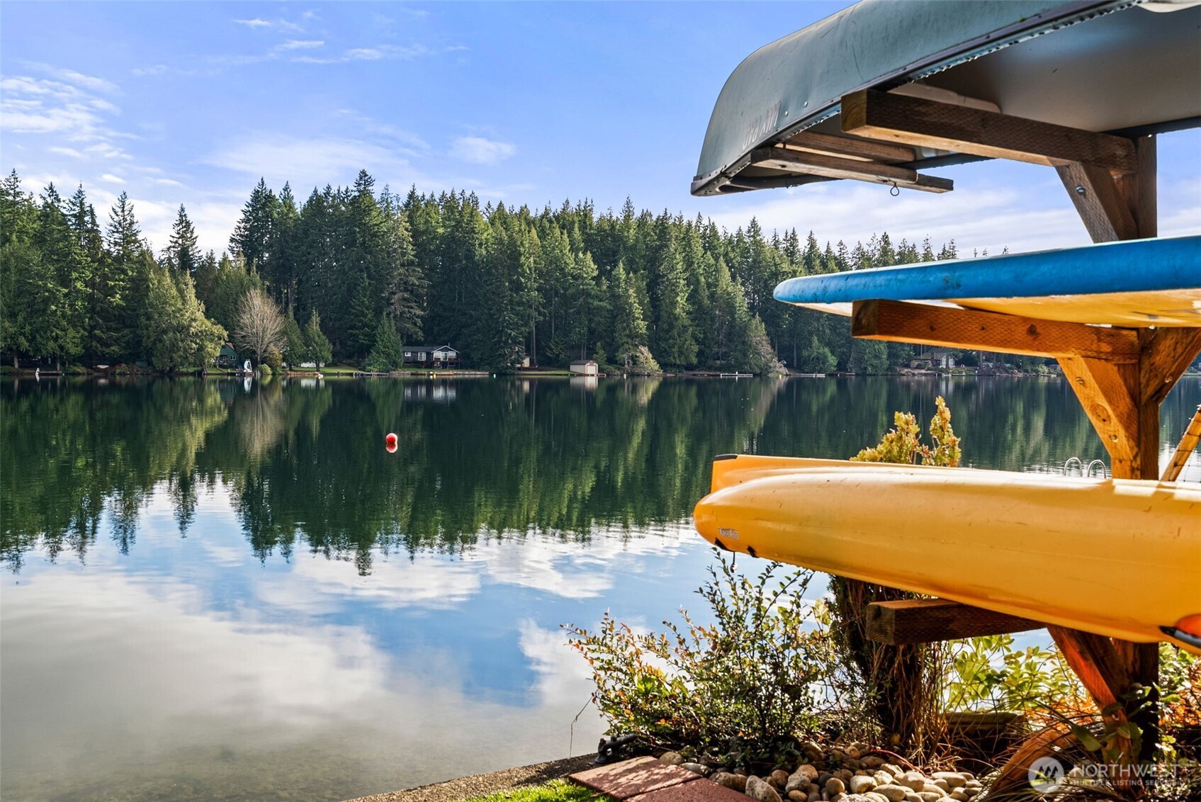 2800 East Phillips Lake Loop Road Shelton, WA 98584 - Photo 33 of 40 a view of a lake in front of house