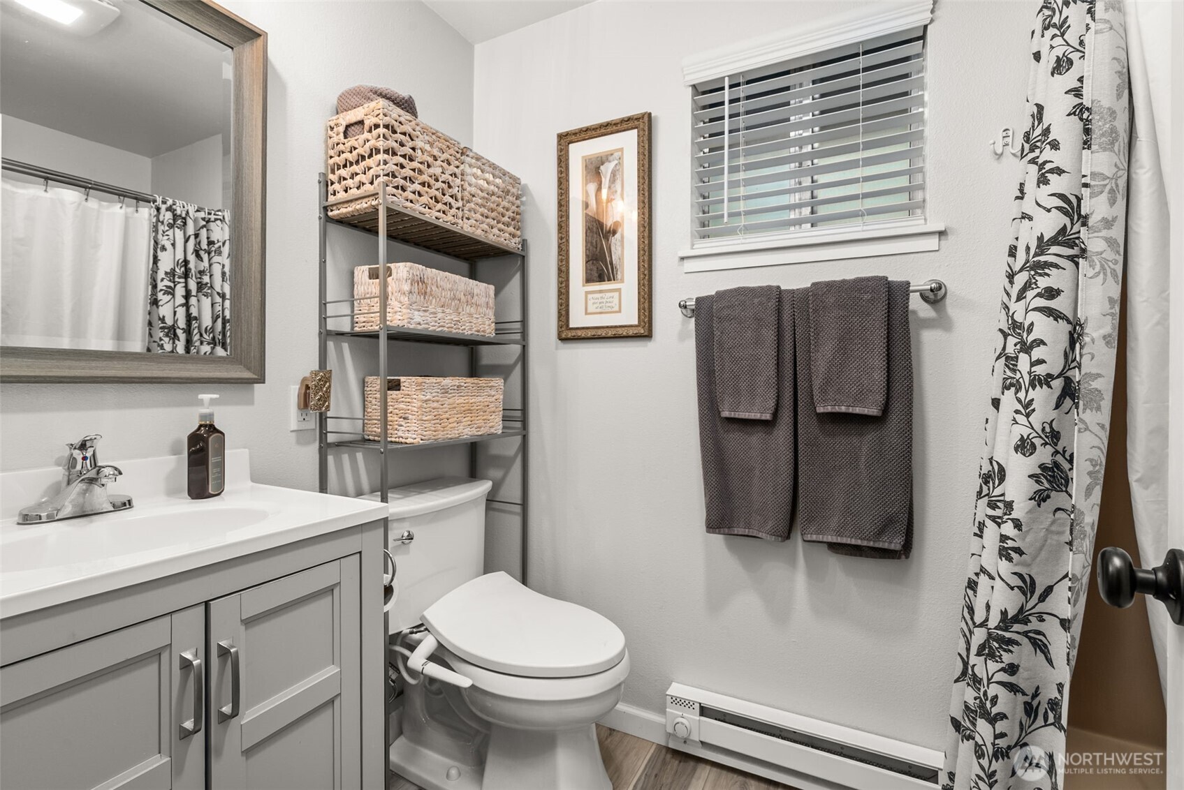 2800 East Phillips Lake Loop Road Shelton, WA 98584 - Photo 9 of 40 a bathroom with a sink toilet and shower