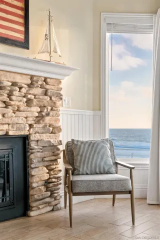 a view of beach and ocean