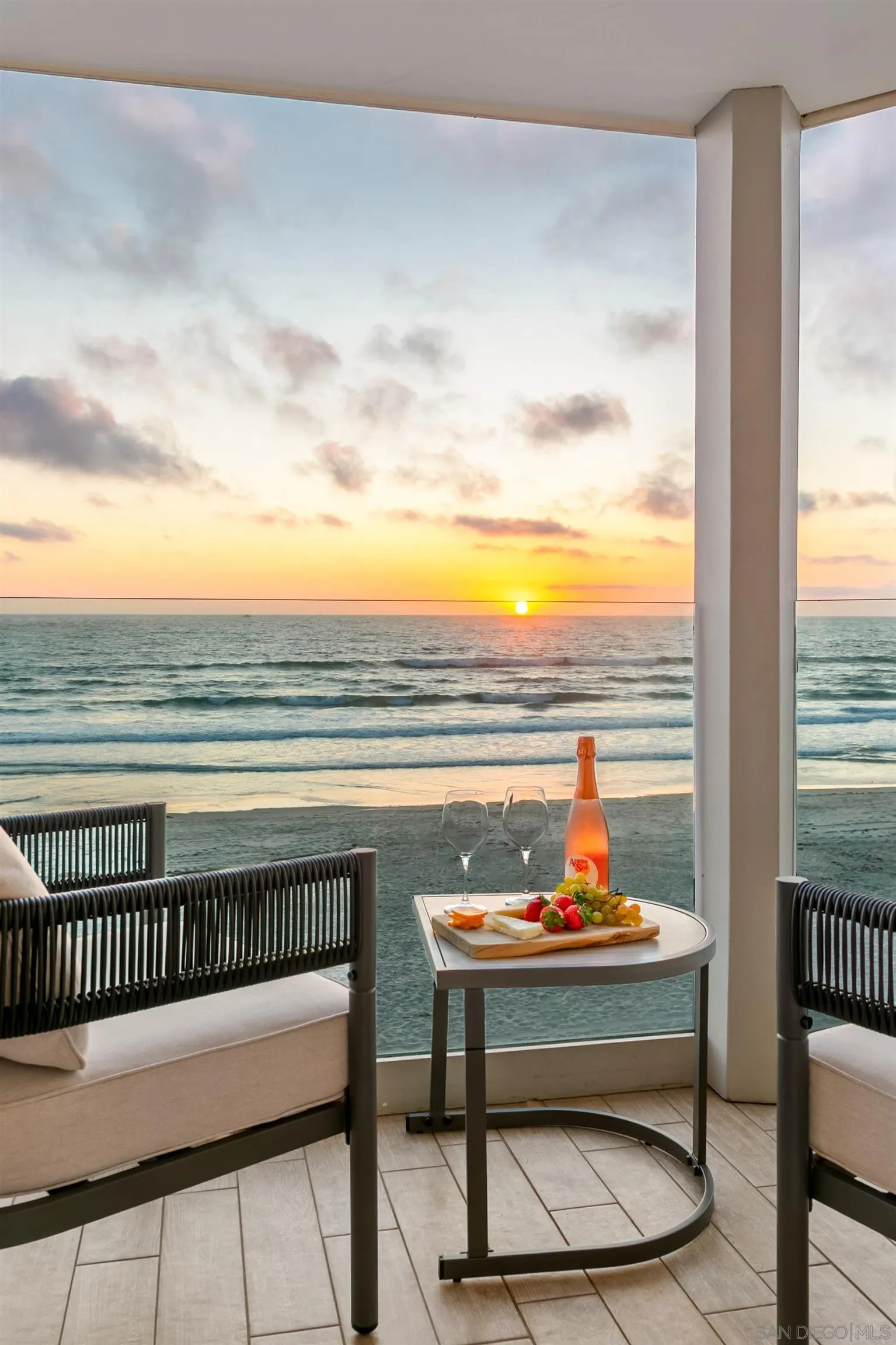 3285 Ocean Front Walk, Unit 3 San Diego, CA 92109 - Photo 33 of 38 a view of a terrace with furniture and city view