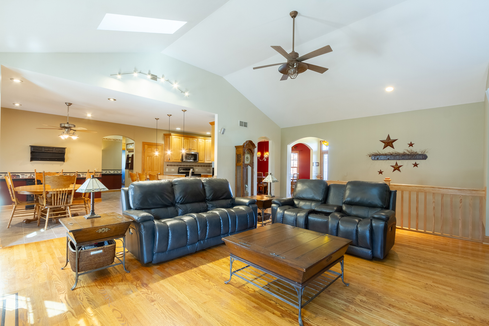 285 Valley Way Burlington, IL 60109 - Photo 16 of 40 a living room with furniture and wooden floor