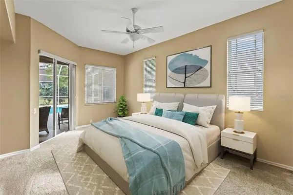 a bathroom with a sink double vanity and a mirror