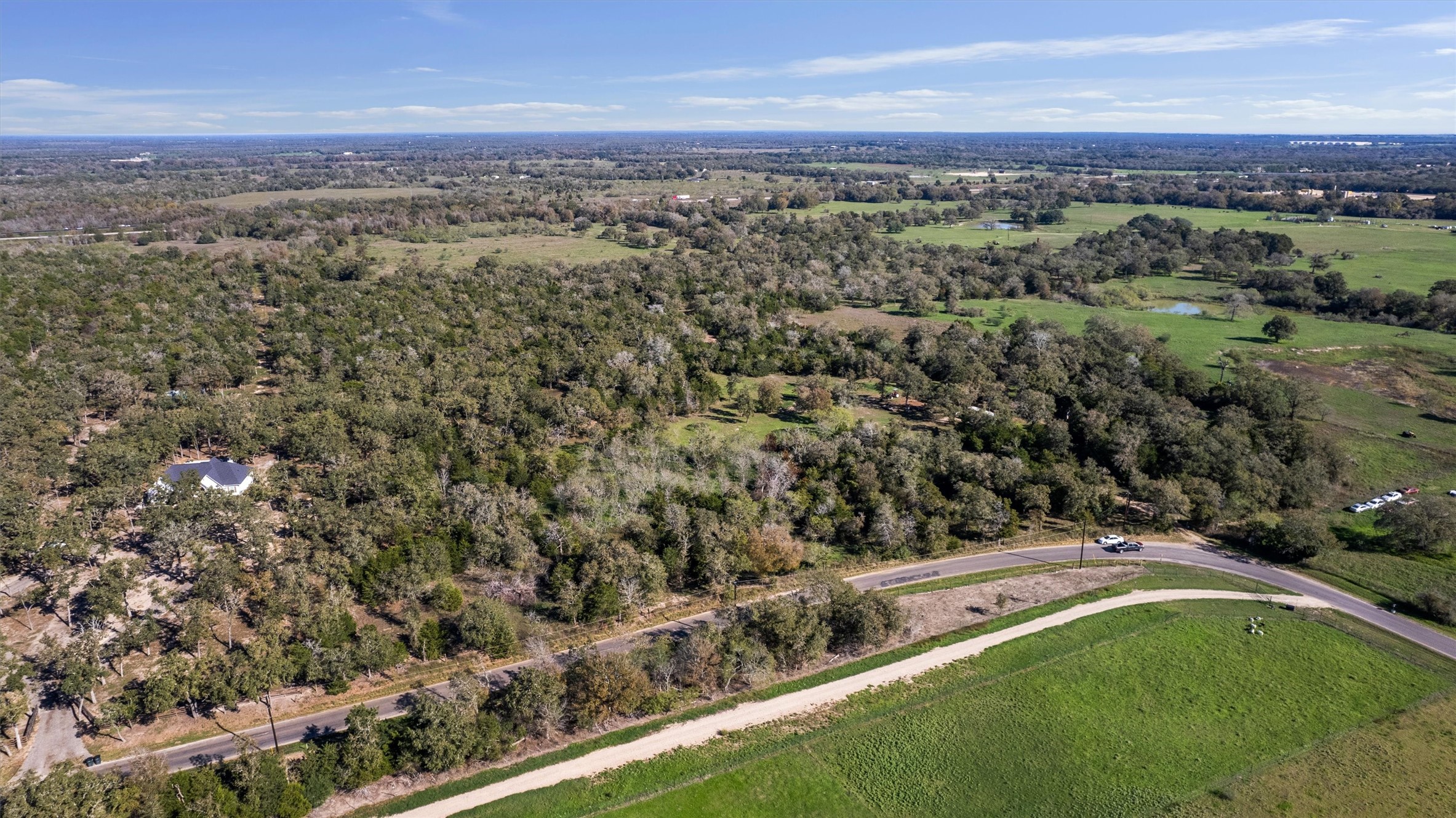 221 Old Waelder Road Flatonia, TX 78941 - Photo 8 of 27 an aerial view of a houses with a yard