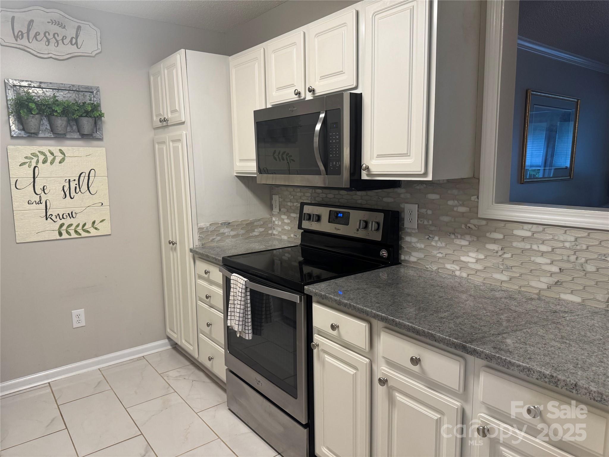 21120 Cold Spring Lane Cornelius, NC 28031 - Photo 11 of 22 a kitchen with stainless steel appliances granite countertop a sink and a microwave