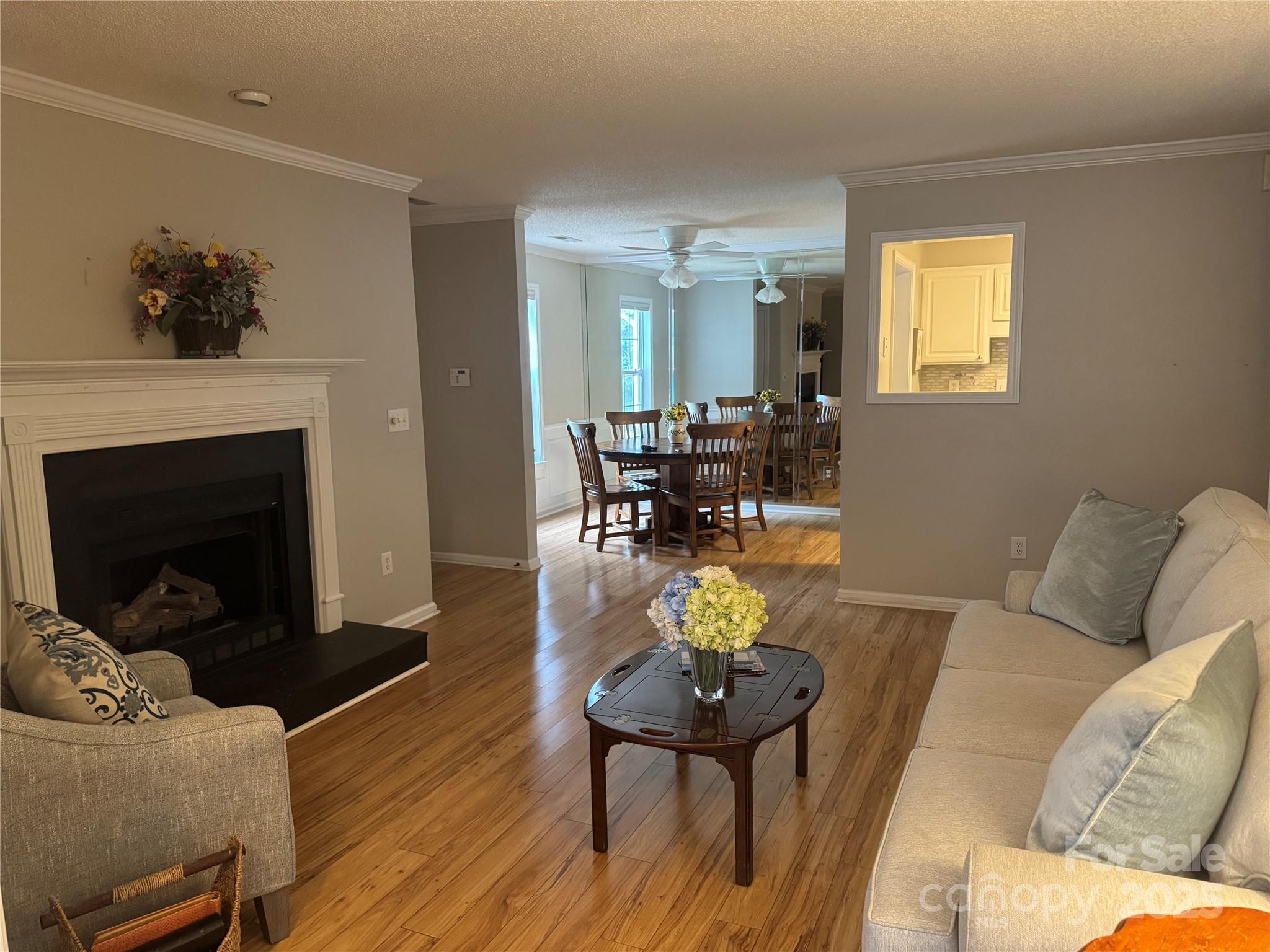 21120 Cold Spring Lane Cornelius, NC 28031 - Photo 4 of 22 a living room with furniture and a fireplace