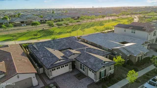 a view of swimming pool from a balcony