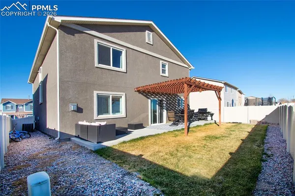 a view of a house with sitting area