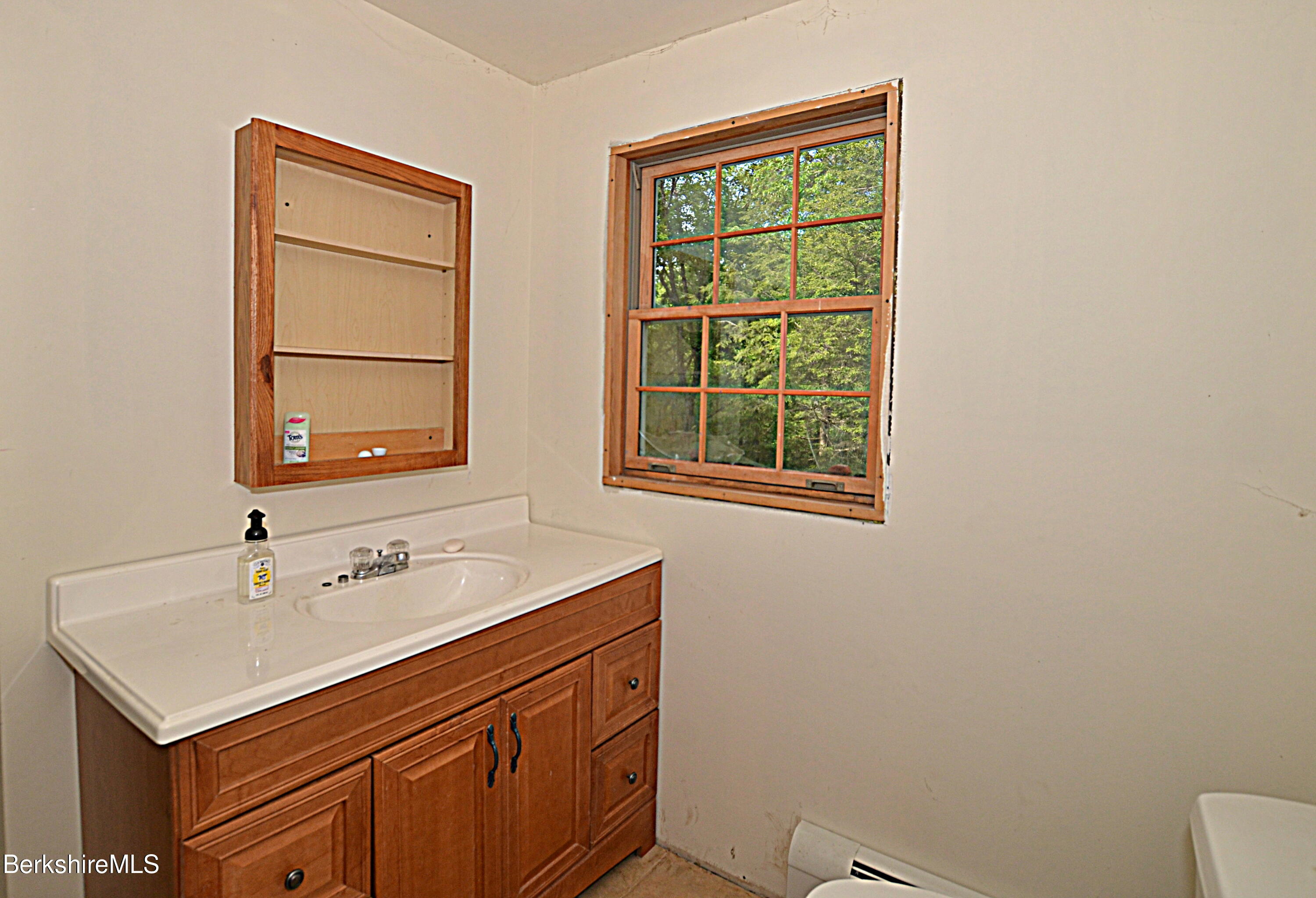 80 Town Hill Road Middlefield, MA 01011 - Photo 19 of 44 a bathroom with a sink vanity and a toilet