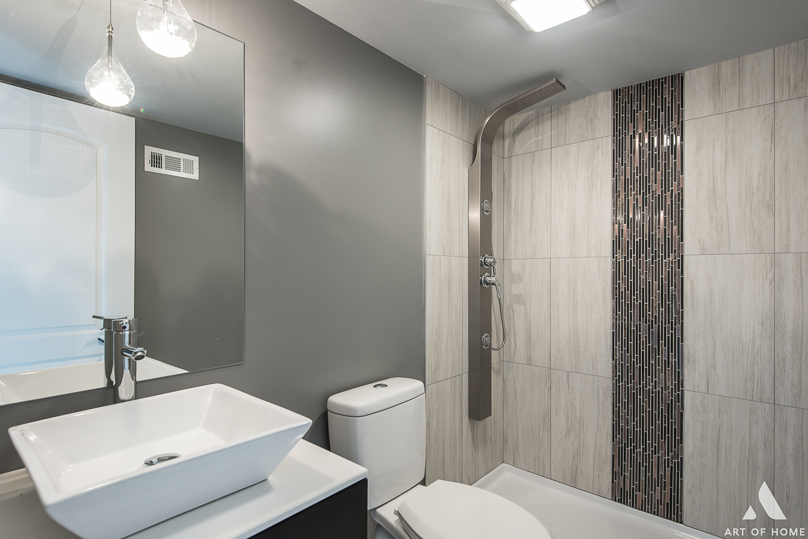 1447 Linden Road Homewood, IL 60430 - Photo 11 of 18 a bathroom with a sink a toilet and shower