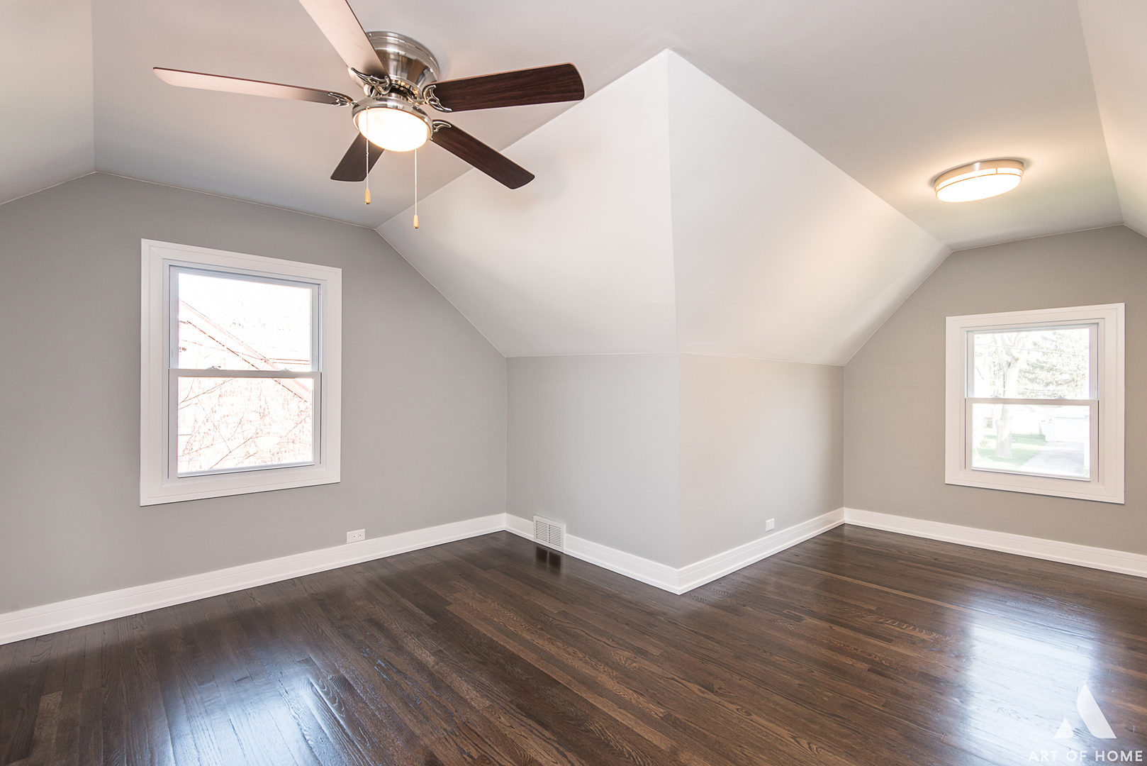 1447 Linden Road Homewood, IL 60430 - Photo 12 of 18 a view of an empty room with wooden floor and a window