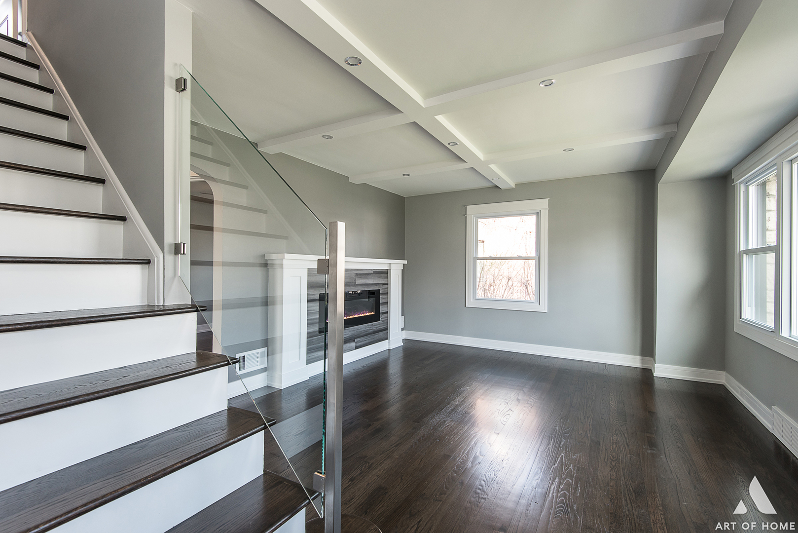 1447 Linden Road Homewood, IL 60430 - Photo 4 of 18 wooden floor in an empty room with a window