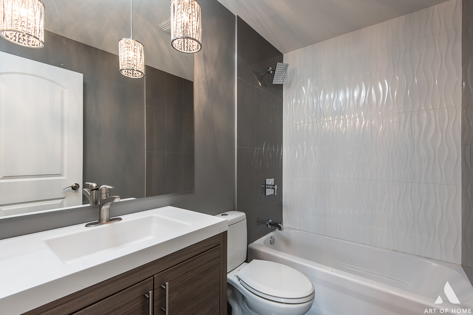 1447 Linden Road Homewood, IL 60430 - Photo 8 of 18 a bathroom with a sink a toilet and shower
