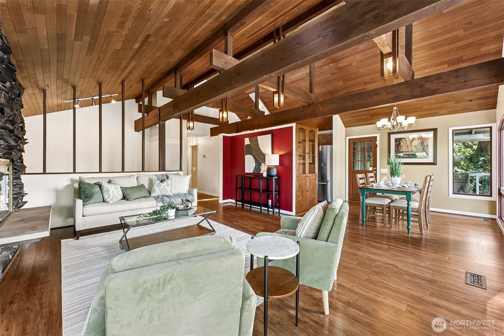 15602 26th Avenue Southwest Burien, WA 98166 - Photo 5 of 27 a living room with furniture and wooden floor