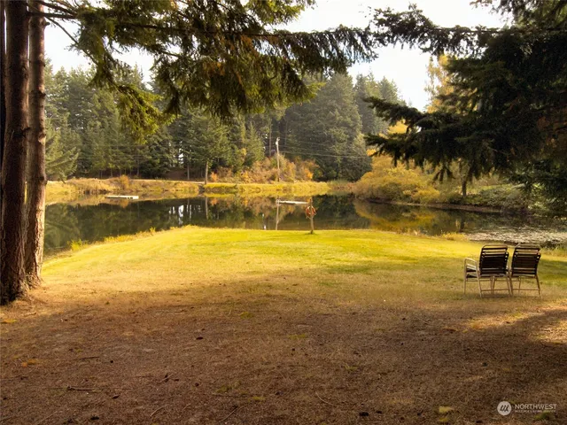 a view of an ocean yard