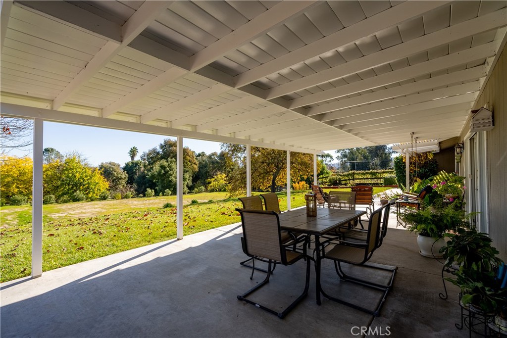 9220 Carmel Road Atascadero, CA 93422 - Photo 33 of 61 The back patio is covered which allows you to use it any time of year.