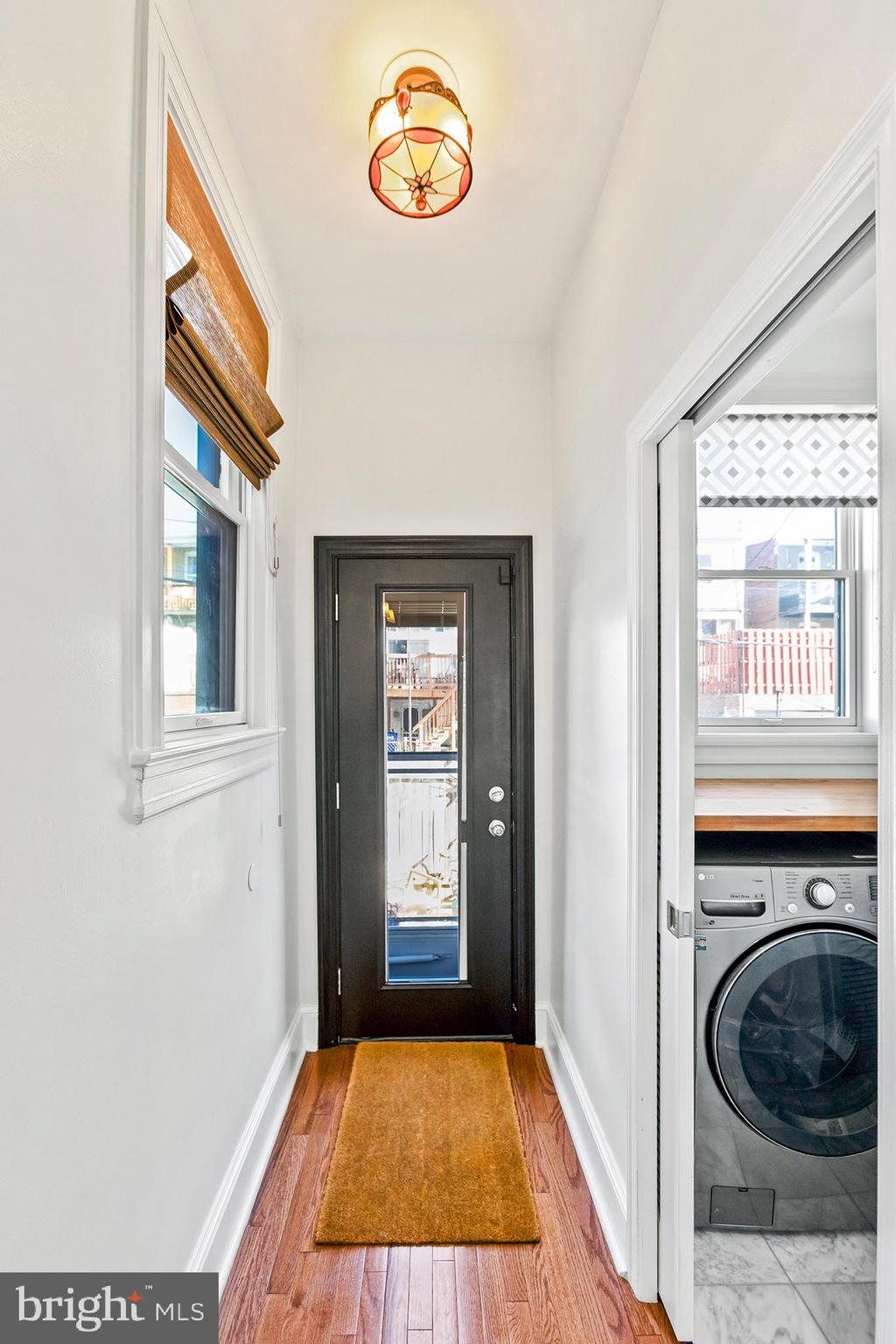 36 Quincy Place Northeast Washington, DC 20002 - Photo 13 of 29 a view of a room that has a washer and dryer in it