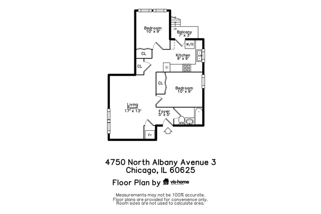 $1,750 | 4750 North Albany Avenue, Unit 3, Chicago, IL 60625