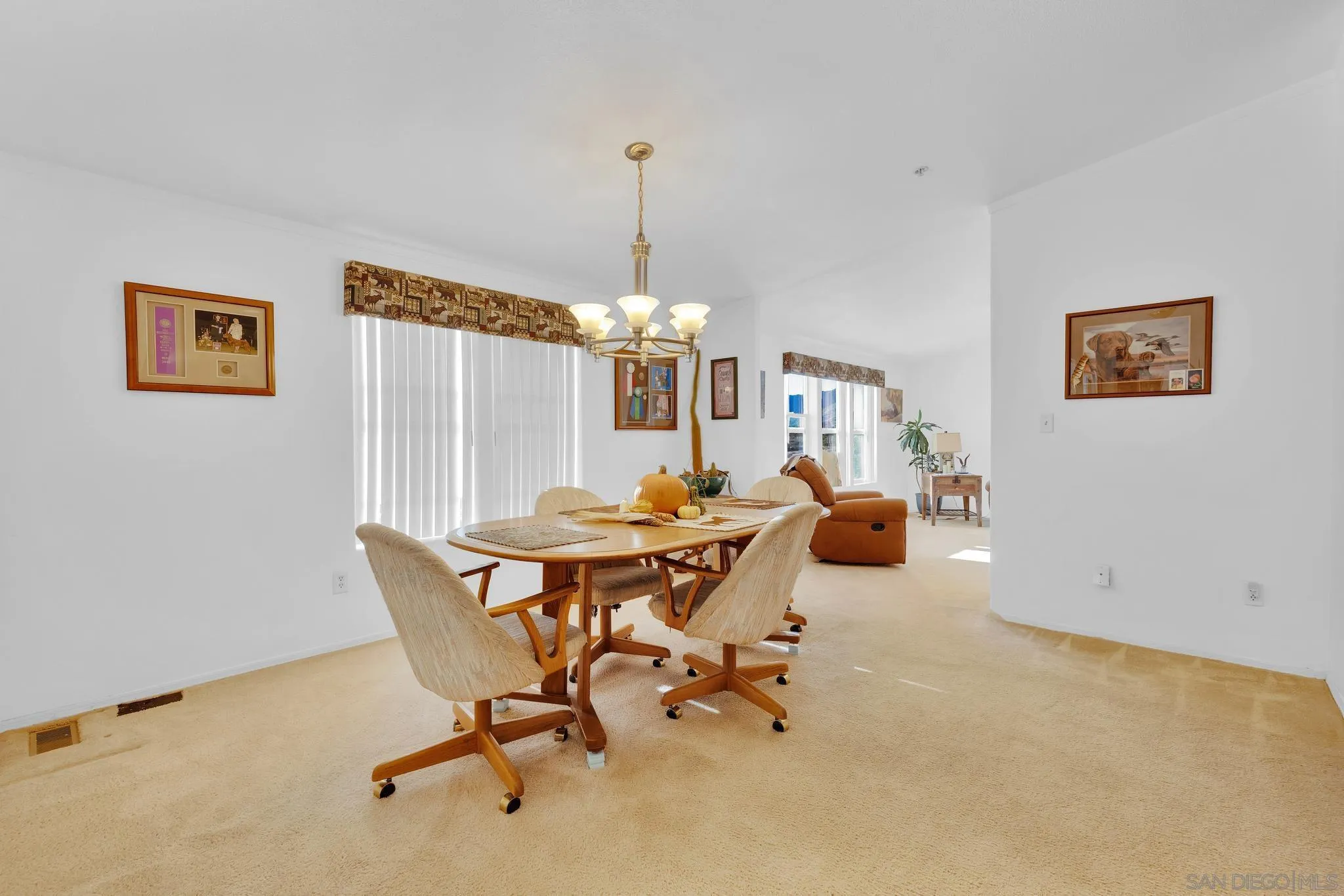 3240 Chimney Rock Road Ranchita, CA 92066 - Photo 11 of 34 a view of a dining room with furniture and chandelier